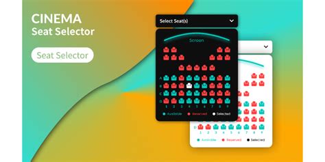 Dropdown Menu Cinema Seat Selector Figma Community