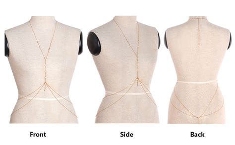 Amazon Topbuti Sexy Body Chain Bra Bikini Waist Belly Body Chains Beach Body Necklace