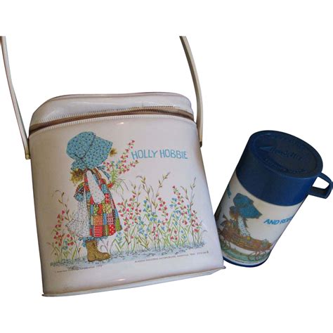 Holly Hobbie Lunch Box Thermos Vintage 1970s Collectible Holly