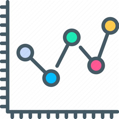 Analytics Bar Chart Diagram Dot Graph Plot Icon