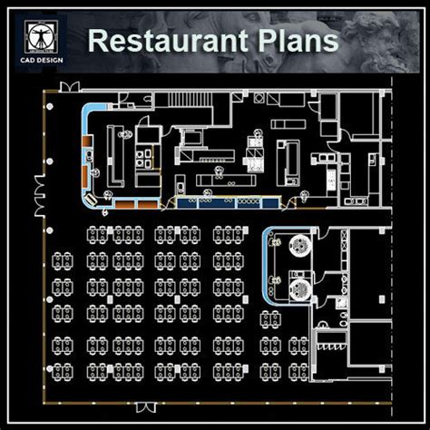 Restaurant blocks and plans – CAD Design | Free CAD Blocks,Drawings,Details