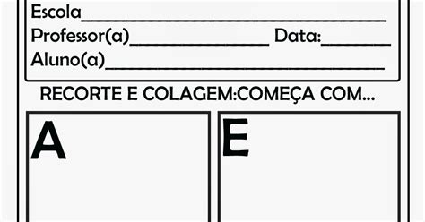 28 Atividades vogais prontinhas para você imprimir ESPAÇO EDUCAR