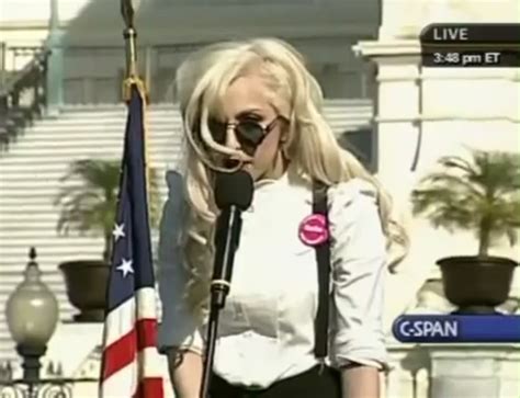 Lady Gaga Delivers A Speech At The National Equality March Lgbt