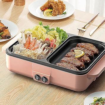 Amazon Xuthusman In Smokeless Non Stick Cooking Pan Hot Pot Electric Barbecue Shabu Fryer
