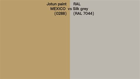 Jotun Paint Mexico 0288 Vs Ral Silk Grey Ral 7044 Side By Side