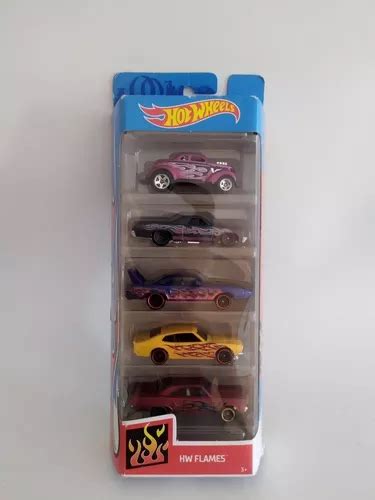 Hot Wheels 2020 Hw Flames 5 Vehicle Gift Pack Metal MercadoLibre