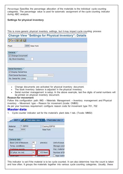 SAP MM IM Physical Inventory Cycle Counting PDF