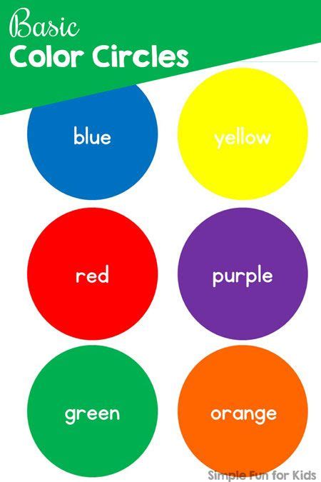 Printable Colored Circles