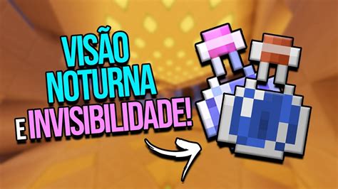 Minecraft Como Fazer Po O De Invisibilidade E Vis O Noturna Youtube