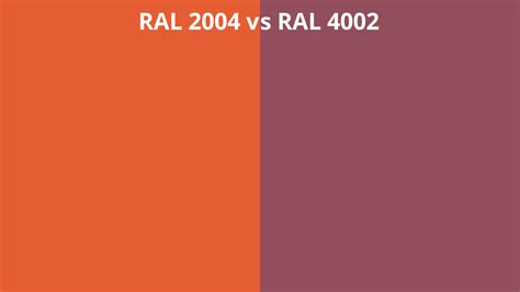 Ral 2004 Vs 4002 Ral Colour Chart Uk