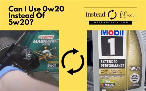 Can I Use 0w20 Instead Of 5w20? Yes, You're Good!
