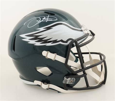 Jalen Hurts Signed Eagles Full-Size Speed Helmet (Beckett & Hurts ...