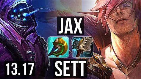 Jax Vs Sett Top 814 400 Games Godlike Euw Master 1317