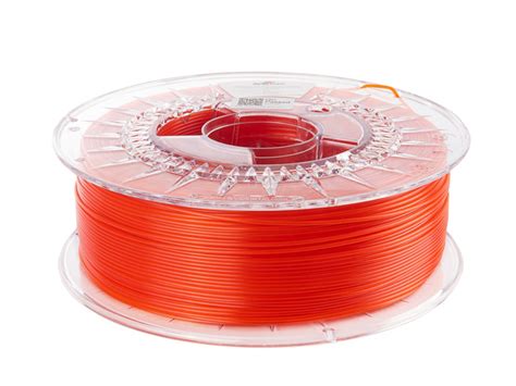 Filament Spectrum Premium Pctg Mm Transparent Orange Kg Filaments