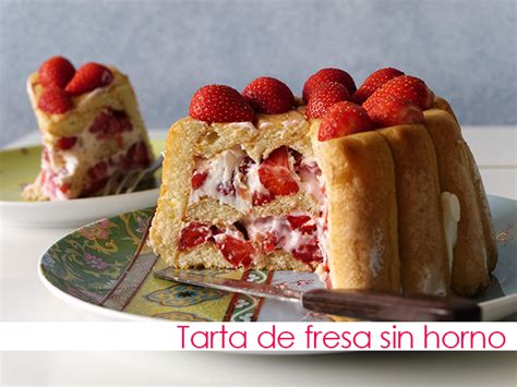 No Solo DIY Tarta rápida de fresas sin hornear