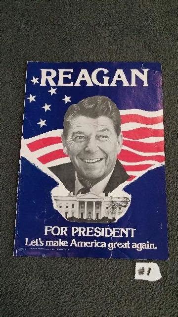 Ronald Reagan Original Poster Let S Make America Great Again