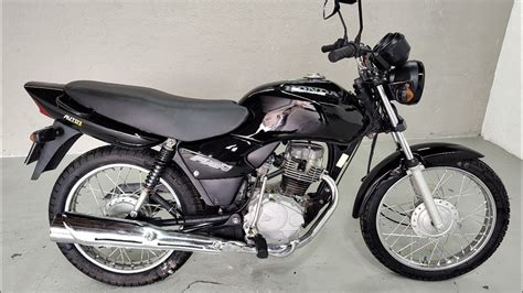 Honda Cg 125 Fan 2008 Preta YouTube