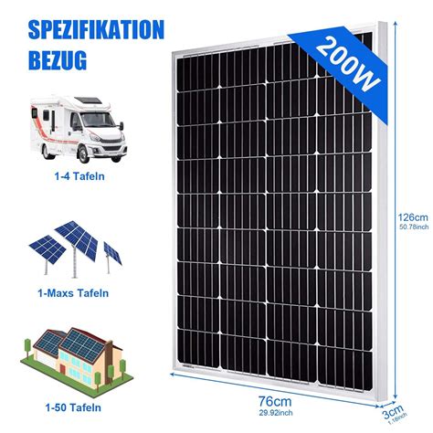 100W 300W 200W 400W Solaranlage Komplettpaket Solarpanel Solarmodul