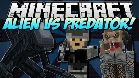 Minecraft Alien Vs Predator New Weapons Mobs And Buildings Mod