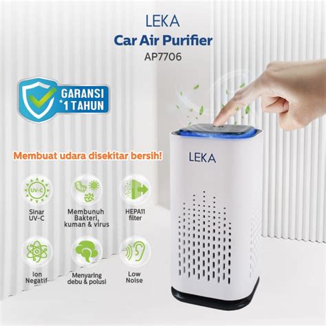 Jual Pendingin Ruangan LEKA AP7706 Car Air Purifier Mini Portable