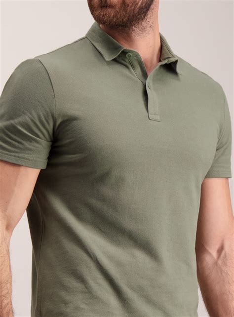 Style Pique Polo Sage Green Green Polo Shirts Polo Shirts With