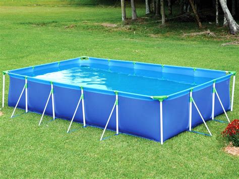 Piscina Retangular Litros Lona Pvc Tripla Premium Mor R