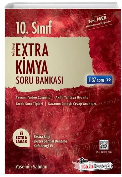 10 Sınıf Kimya Extra Soru Bankası Kafa Dengi Yayınları 9786257079211