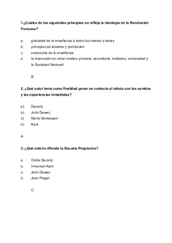 Preguntas Historia Pdf