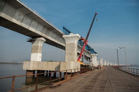 Under-construction of Mumbai Trans Harbour Link Editorial Photo - Image ...