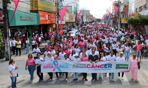 Caminhada Do Outubro Rosa Leva Centenas De Pessoas S Ruas De Eun Polis