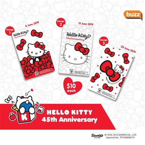 Celebrate Hello Kittys 45th Anniversary With New Ez Link Cards In 3