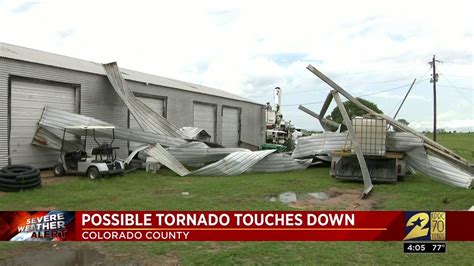 Possible Tornado Touches Down In Colorado County YouTube