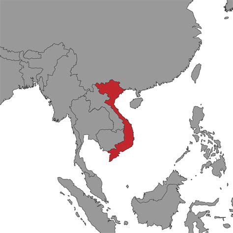 Vietnam On World Map Vector Illustration Vector Art At Vecteezy