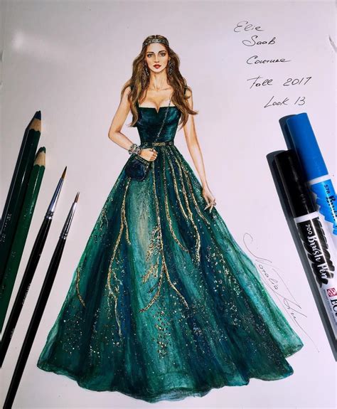 Fashion Sketches Dress at Vonda Hamlet blog