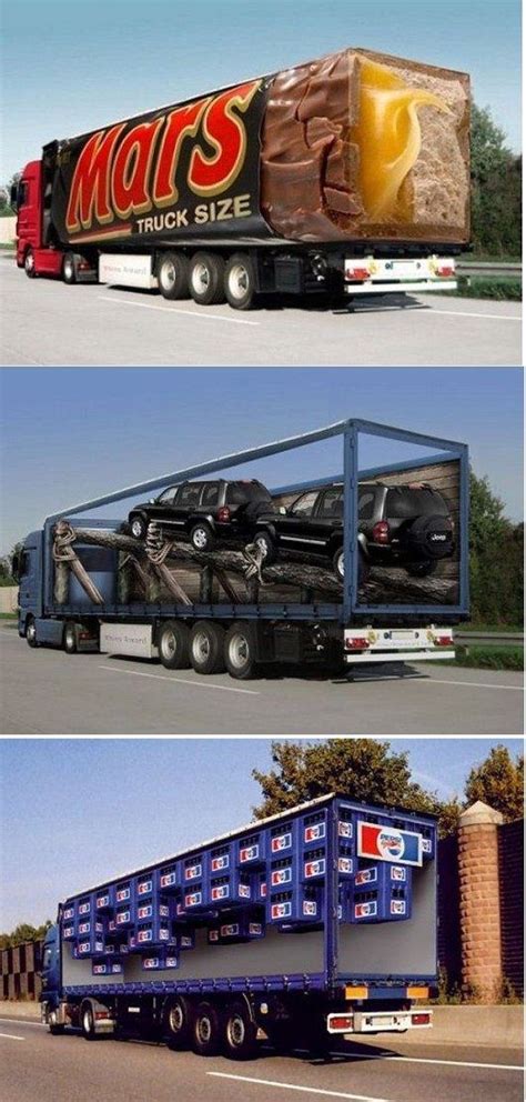 15 Awesome Truck Advertisements 15 Pics Daily Dawdle Guerilla