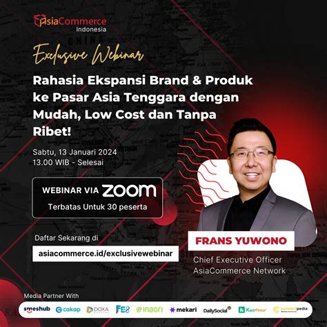 Webinar Rahasia Ekspansi Brand Produk Ke Pasar Asia Tenggara