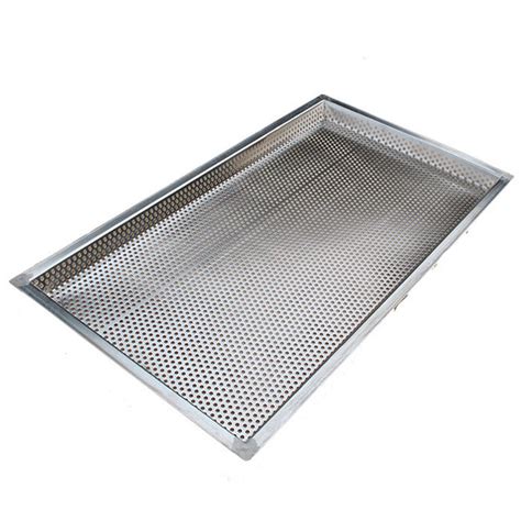 Stackable Perforated Stainless Steel Tray Food Grade Rectangle Baking Tray