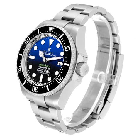 Rolex Seadweller Deepsea 44 Cameron D Blue Dial Mens Watch 126660 Card