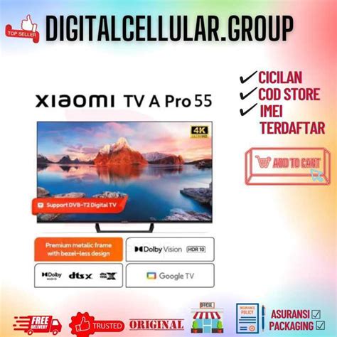 Jual Xiaomi Mi Tv A Pro 55 Inch Uhd Google Tv Di Seller