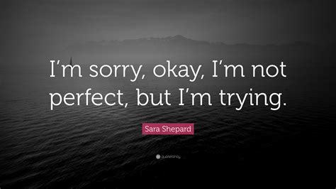 Im Sorry Im Not Perfect Quotes