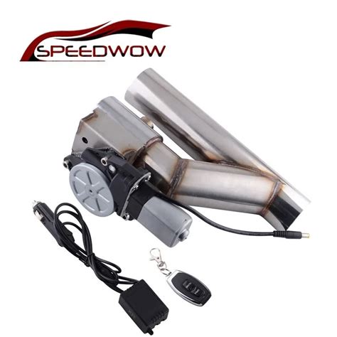 SPEEDWOW 2 0 Inch Stainless Steel Headers Y Pipe Electric Exhaust