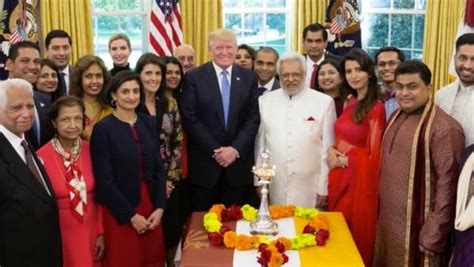 US President Donald Trump celebrates first Diwali in White House ...