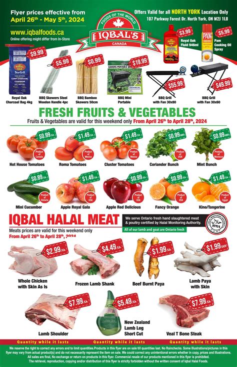 Iqbal Foods North York Flyer April To May