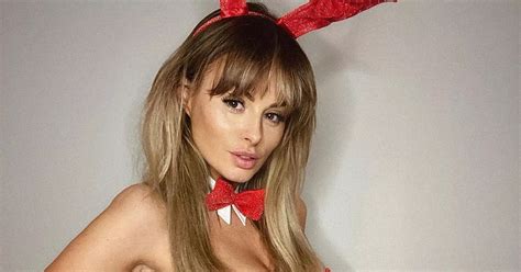 Page Icon Rhian Sugden Flaunts Cleavage In Red Hot Lingerie Held Up By Luck Alone Daily Star