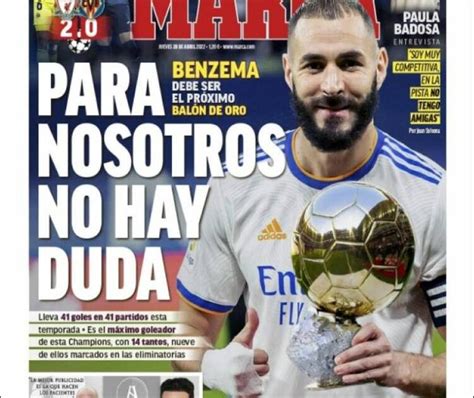 Espagne Pour Marca il n y a aucun doute Benzema pose déjà avec