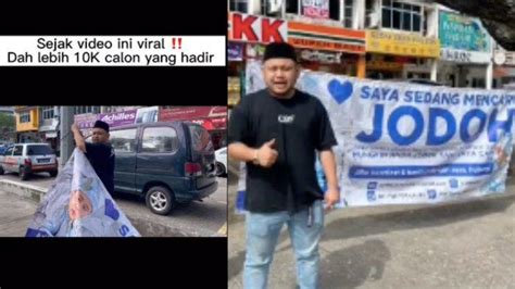 Viral Pria Cari Jodoh Pasang Banner Di Pinggir Jalan Tak Sangka Kini