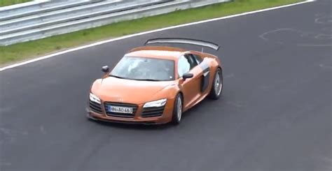 Audi R8 Road Legal GT3 GT Facelift Spied Lapping The Nurburgring