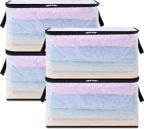 Amazon Lifewit Pack Plastic Clothes Storage Bags L Foldable