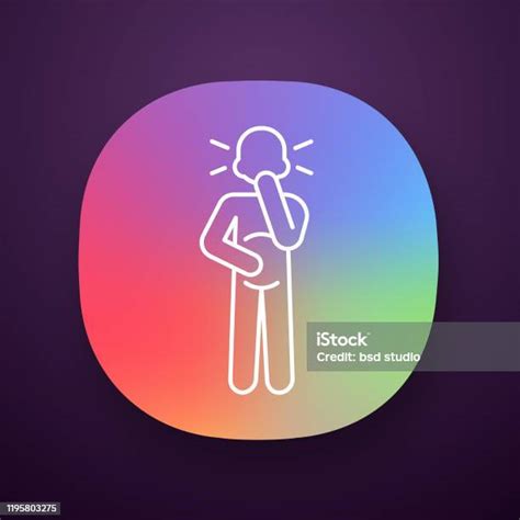 메스꺼움 앱 아이콘 개체 그룹에 대한 스톡 벡터 아트 및 기타 이미지 개체 그룹 경련 구역 Istock