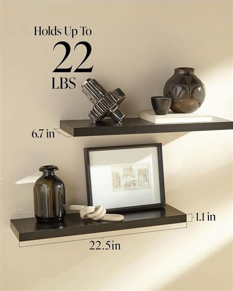 Bayka Floating Shelves Wall Mounted Rustic Wood Shelves For Bathroom Bedroo Ebay